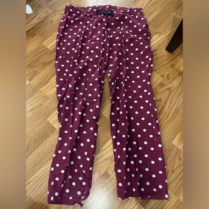 Women polka dot pajama pants